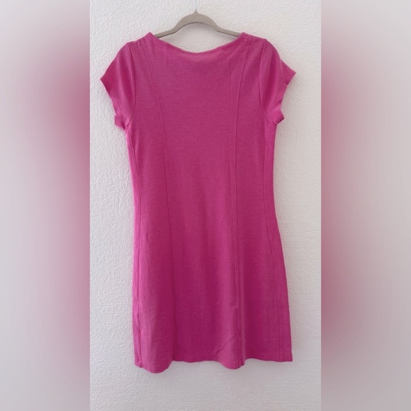 Toad & Co / Horny Toad M Pullover Pink Shirt Dress Single Pocket Cotton Blend - Picture 6 of 8